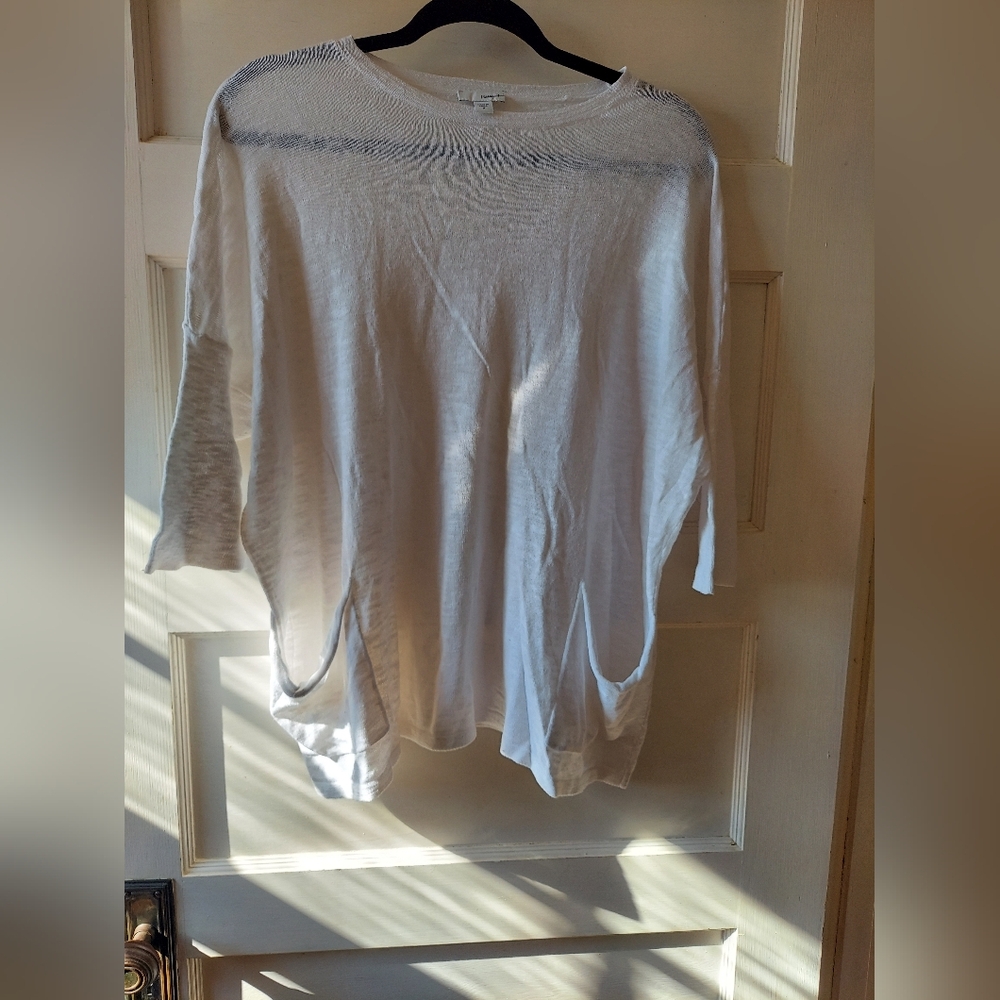 Pure Jill Cotton/Linen Blend Pullover